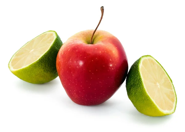Fresh juicy lime and red — Stock Photo, Image