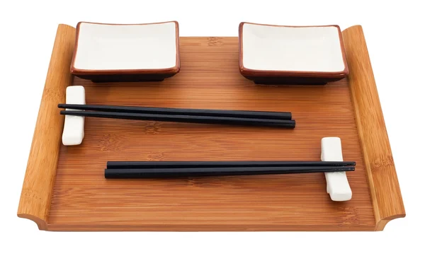 Sushi set on bamboo — Stock Photo, Image