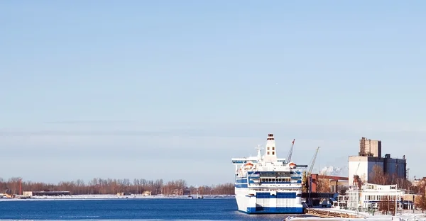 stock image Ferry boat in port