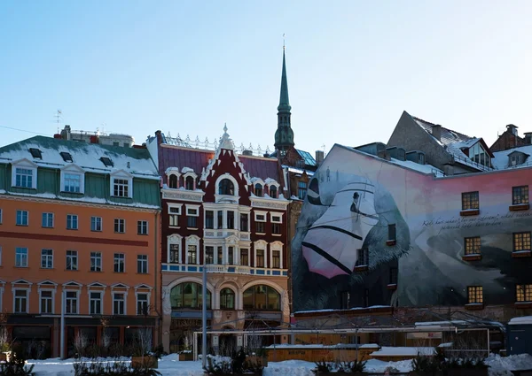 Cidade velha (Riga, Letónia) ) — Fotografia de Stock