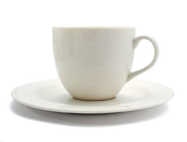 Cup and saucer clipart