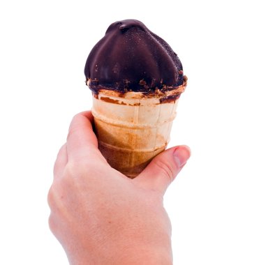 Hand with icecream clipart