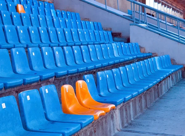 Duduk di stadion — Stok Foto