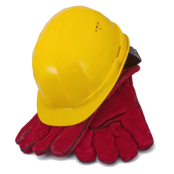Helmet and gloves — Stock Photo, Image