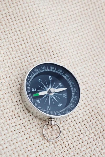 Kompass på duk — Stockfoto