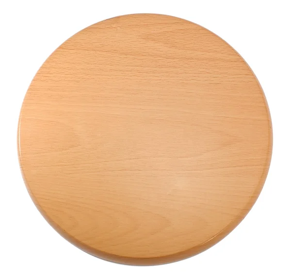 Drewniana taca okrągłe — Zdjęcie stockowe