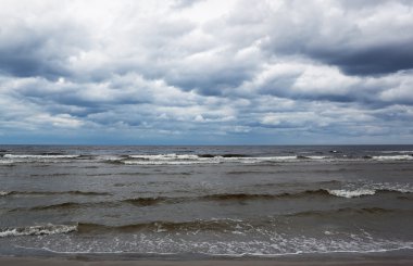 Cloudy Baltic sea clipart