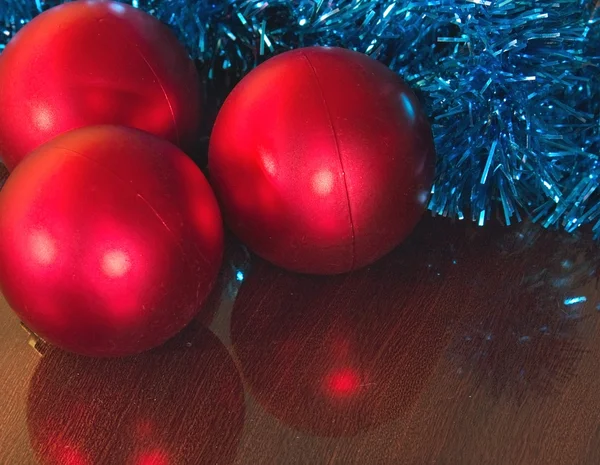 Drie decoratieve ballen — Stockfoto