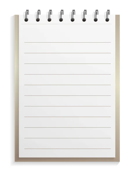 Notepad — Stock Vector