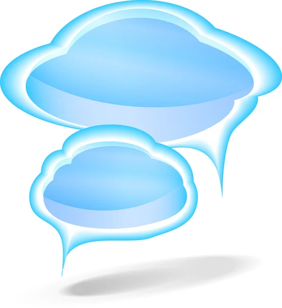 Talking clouds — Stock Vector