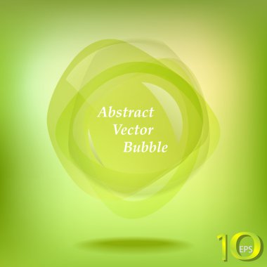 Abstract green bubble clipart