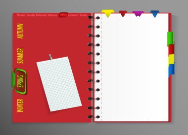 vektör defter ile farklı sitelerdeki