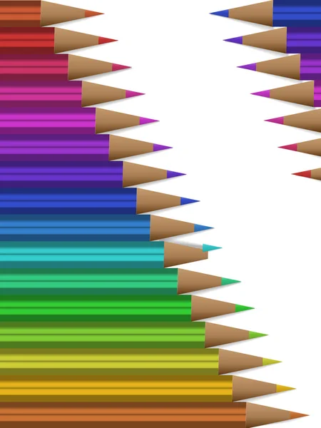 Conjunto de lápices de color — Archivo Imágenes Vectoriales