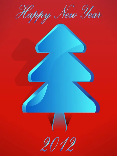 Vánoční strom v programu Poznámkový blok seznamu — Stockový vektor