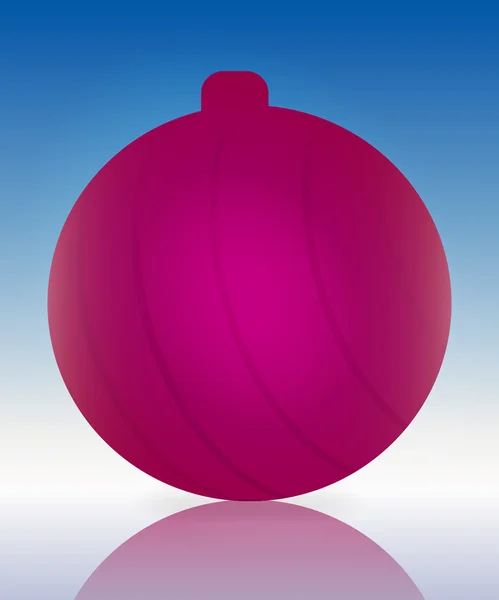 크리스마스 장식: 아름 다운 색된 유리 공, 절연 — 스톡 벡터