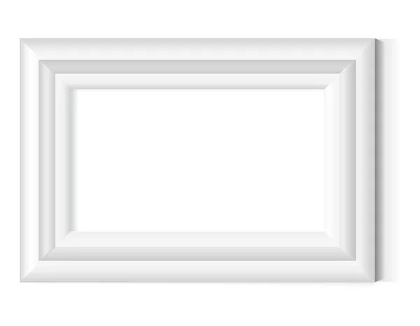 Белая рамка для фотографий — стоковый вектор