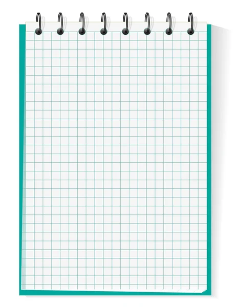 Spirála sekce notebook — Stock vektor