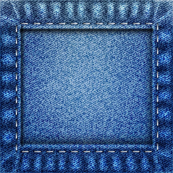 Kék függöny farmer textúra — Stock Vector