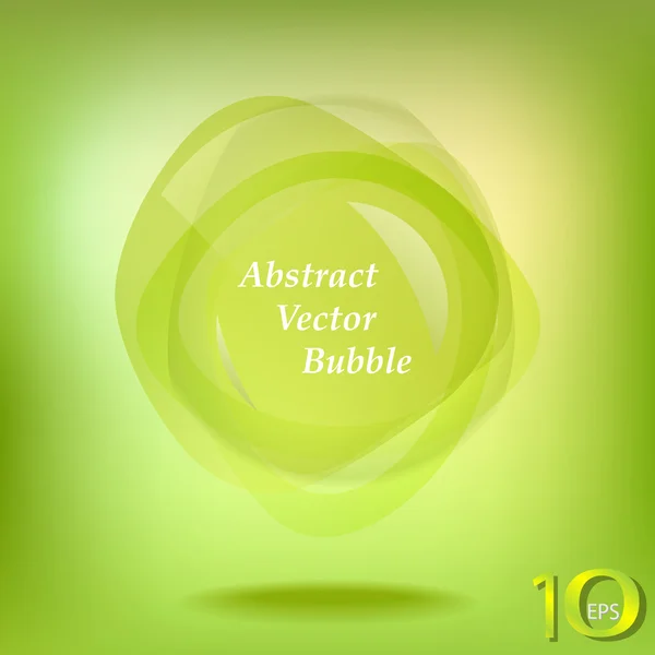 Abstrakte grüne Blase — Stockvektor
