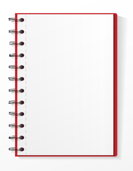 Lined spiral notebook