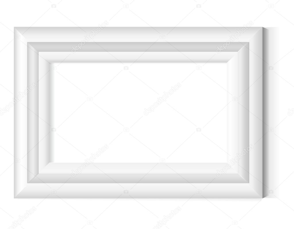 White frame for photos