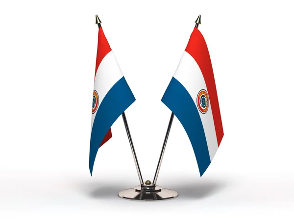 Minyatür bayrak (izole Paraguay) — Stok fotoğraf