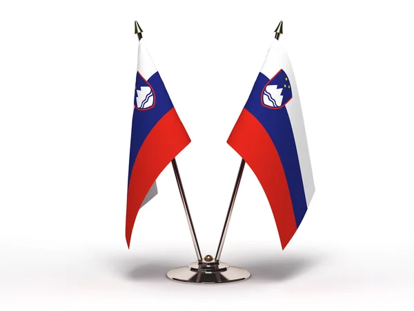 スロベニア (分離のミニチュア国旗) — ストック写真