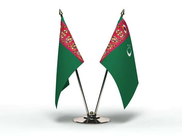 Bandera en Miniatura de Turkmenistán (Aislada ) — Foto de Stock