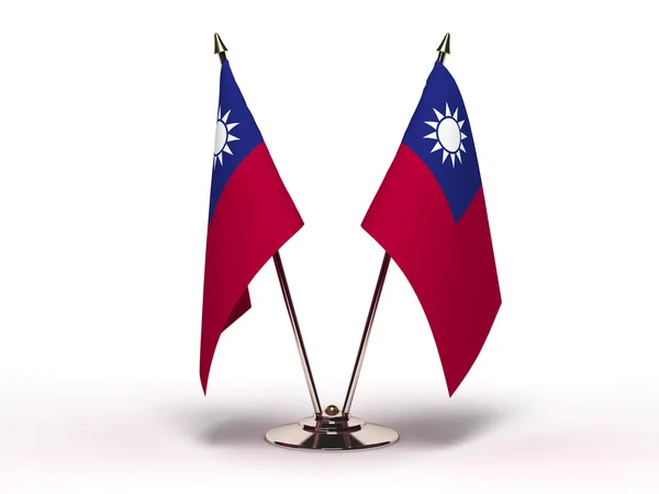 Bandera en Miniatura de Taiwán (Aislada ) — Foto de Stock