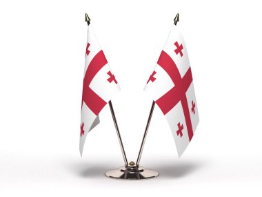 Miniature Flag of Georgia (Isolated) clipart