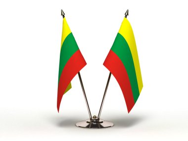 Miniature Flag of Lithuania (Isolated) clipart