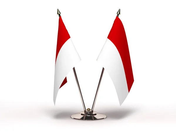 Miniaturowe flaga Indonezji (na białym tle) — Zdjęcie stockowe