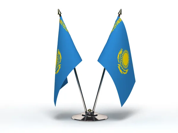 Miniatuur vlag van Kazachstan (geïsoleerd) — Stockfoto