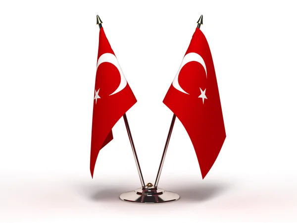 Miniatyr flagga Turkiet — Stockfoto