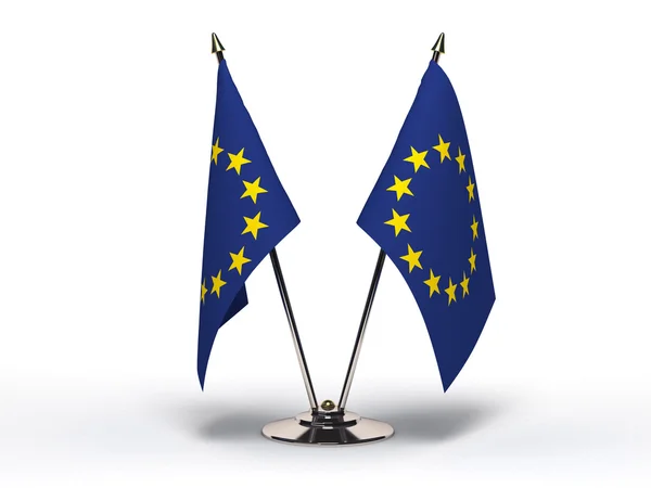 Bandeira miniatura da Comunidade Europeia (Isolado ) Fotos De Bancos De Imagens