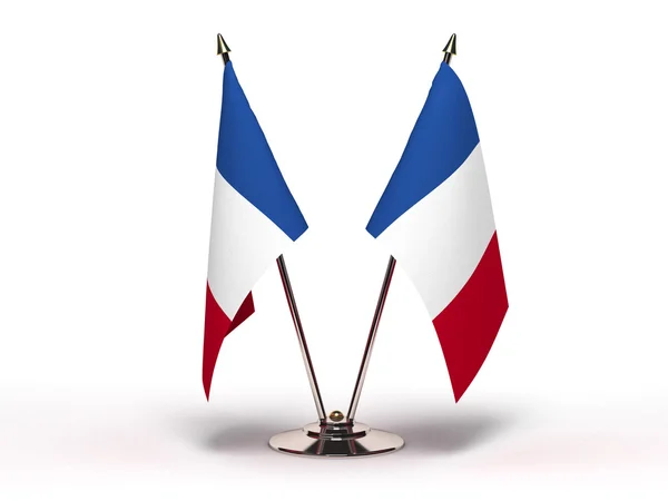 Frankrigs miniatureflag - Stock-foto