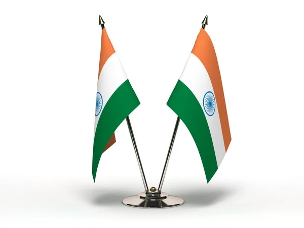 Bandiera in miniatura dell'India — Foto Stock