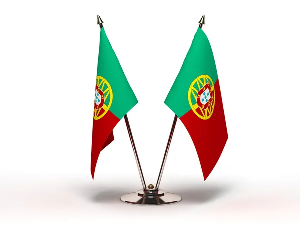 Bandiera in miniatura del Portogallo — Foto Stock
