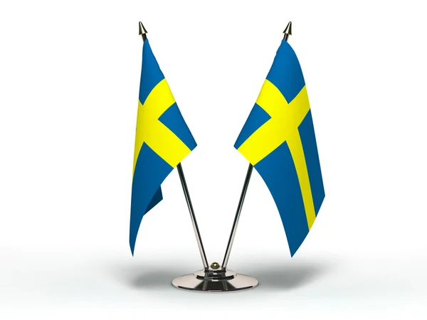 Miniatyr flagga Sverige — Stockfoto