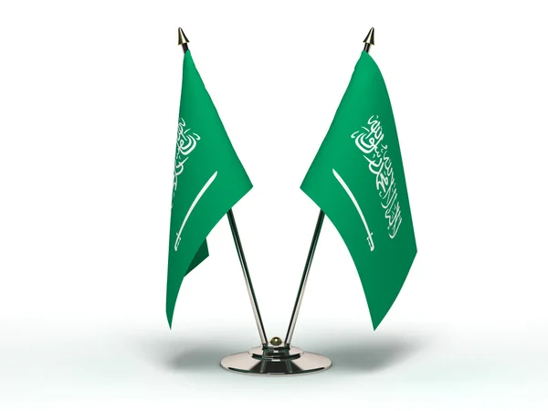 Bandeira miniatura da Arábia Saudita (Isolada ) — Fotografia de Stock