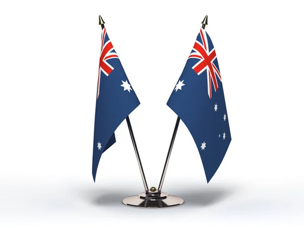 Bandiera in miniatura dell'Australia (Isolato ) Foto Stock Royalty Free