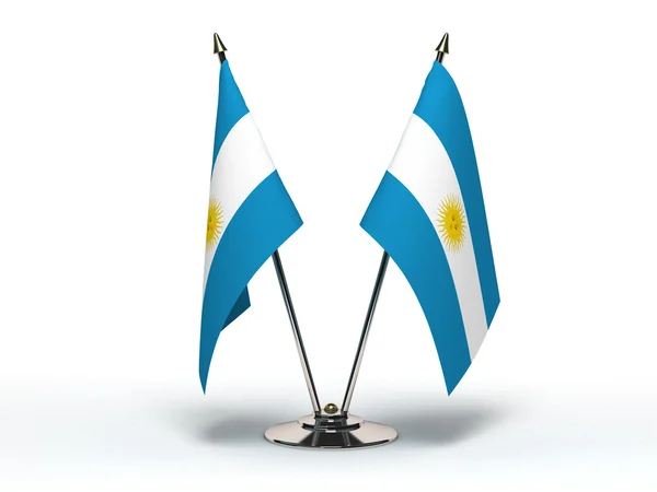 Miniatyr flagga Argentina (isolerad) — Stockfoto
