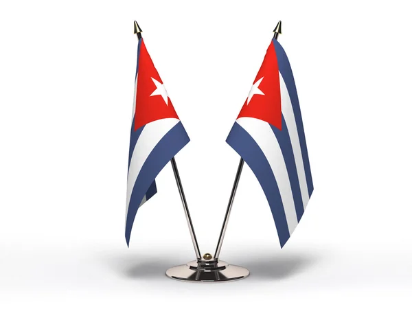 ミニチュア (分離されたキューバの旗) — ストック写真