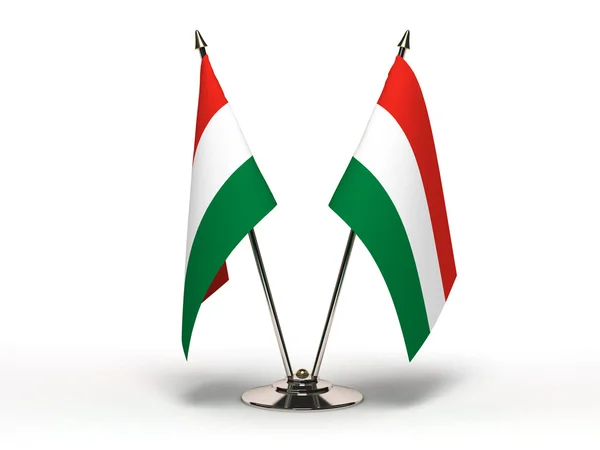 Minyatür (izole Macaristan bayrağı) — Stok fotoğraf
