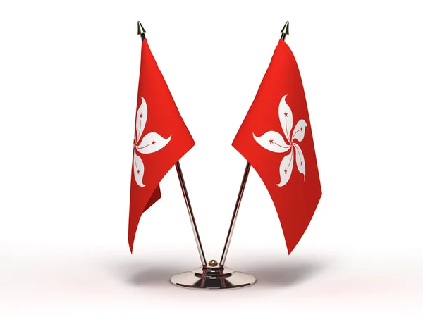 Miniature Flag of Hong Kong (Isolated) — Stock Photo, Image