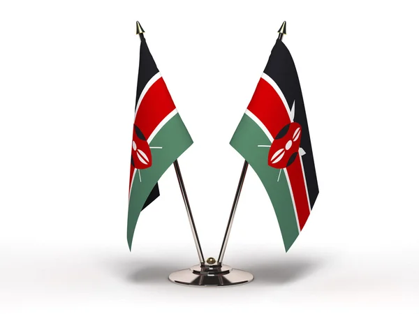 Μινιατούρα σημαία της Κένυας (απομονωμένη) — Φωτογραφία Αρχείου