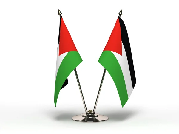 Bandeira Miniatura da Palestina (Isolada ) — Fotografia de Stock