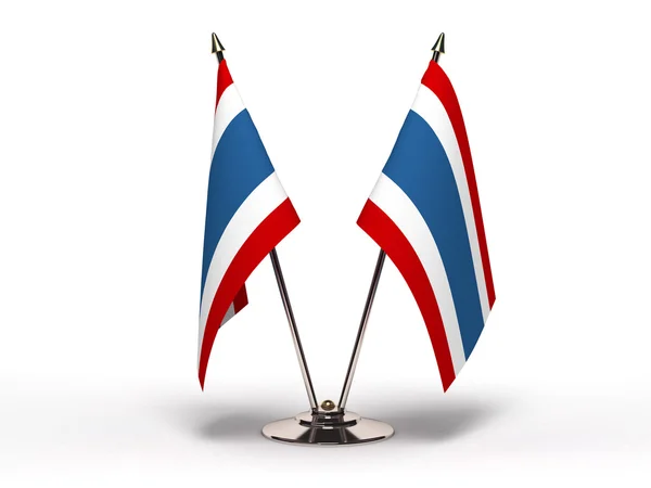 Miniatyr flagga Thailand (isolerad) — Stockfoto
