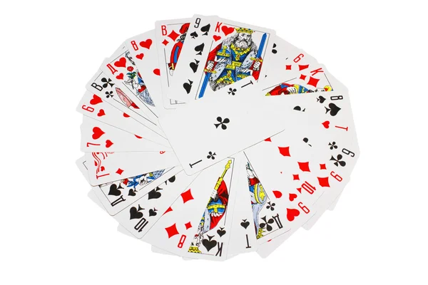 Mazzo di carte da gioco Fotografia Stock