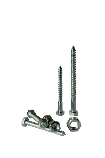 Assorted screws nuts and bolts — Stock Photo, Image